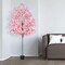 6FT Tall Cherry Blossom Artificial Tree with Realistic Pink Flowers & Green Leaves, Faux Silk Plant in Nursery Pot - Indoor/Outdoor Decor, Maintenance-Free
